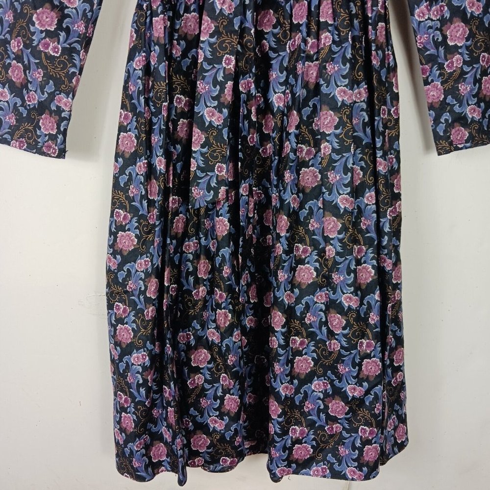 Gunne Sax Jessica McClintock Girls Dress Vintage Size 10 Lace Detail Tie Back - Picture 10 of 11
